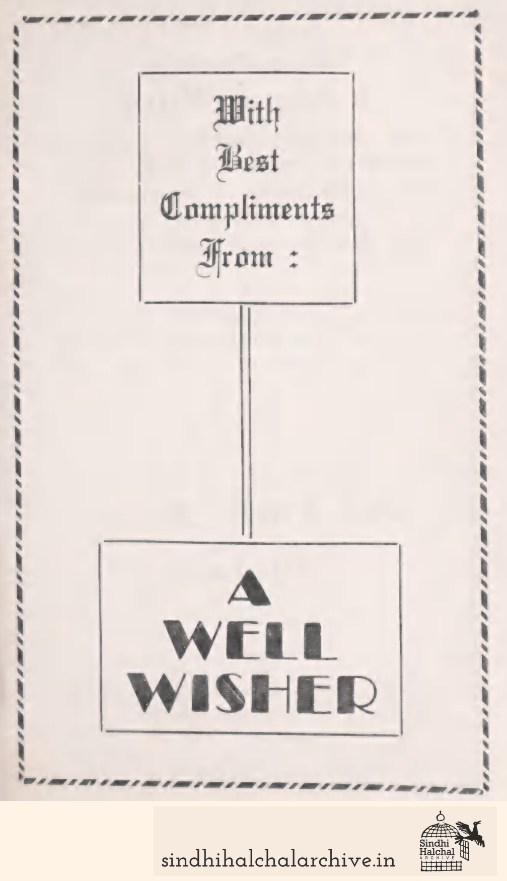Image of AD Anonymous / A Well Wisher